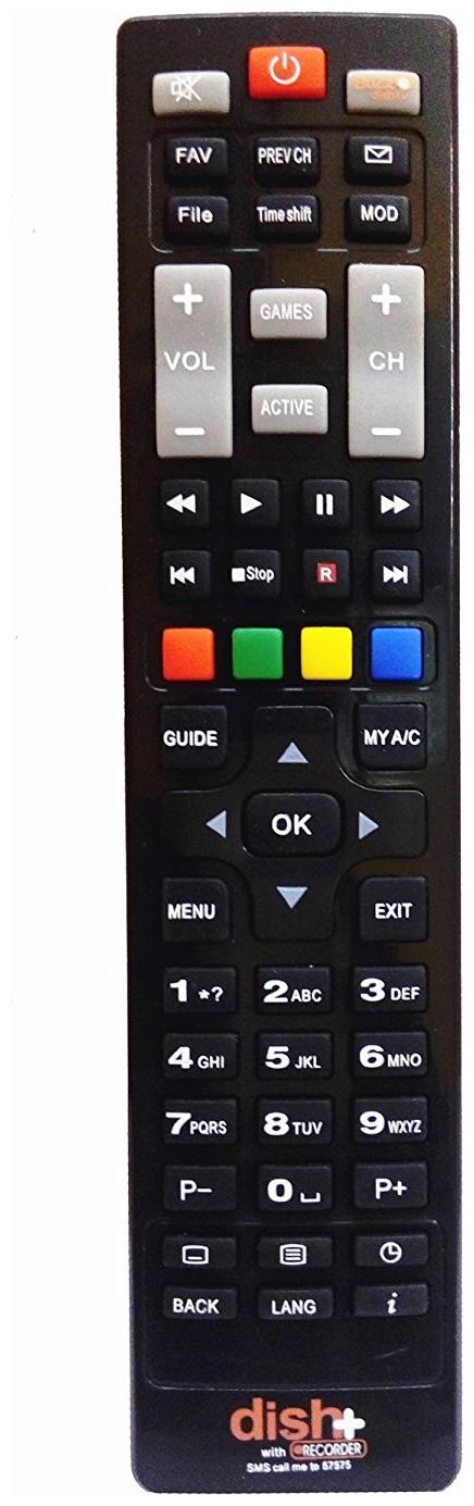Dish Tv Set Top Box D2H SD/HD 2 in 1 Remote Controller By Ossden Enterprises. by Ossden