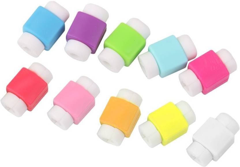 

10pcs Protector Saver Cover for iPhone iPad USB Charger Cable Cord Cable Drop Clip (Assorted Color)