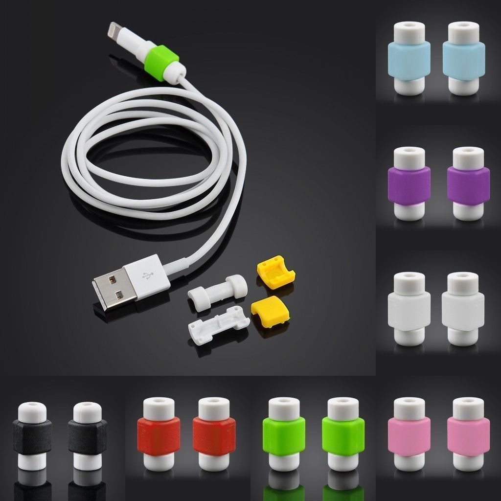 

10pcs Protector Saver Cover for iPhone iPad USB Charger Cable Cord (Assorted Color)