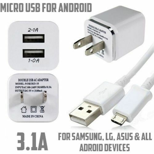

2 1A Double USB Charger For iPhone SE 6 7 8 X Motorola LG ASUS ZTE Galaxy T1