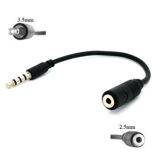 

2 5MM FEMALE TO 3 5MM MALE HEADSET ADAPTER EARPHONE JACK L4K for PHONE TABLETS