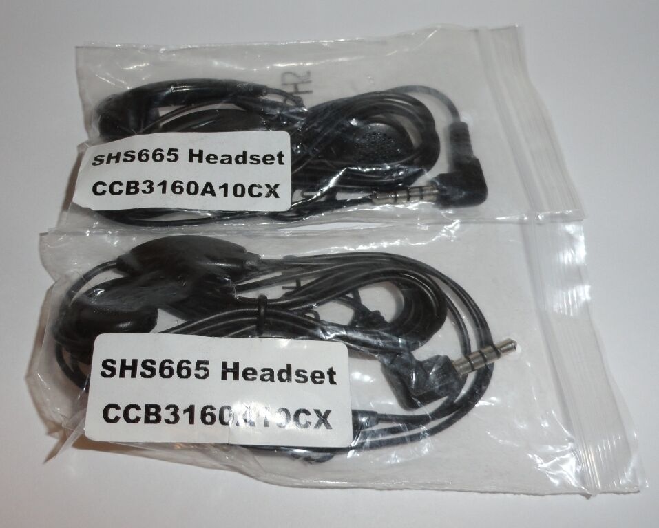 

2x Alcatel Headset Model SHS665 - Black