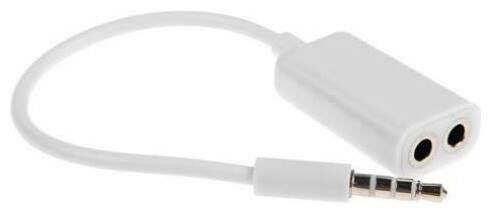 

3 5MM HEADSET HEADPHONE SPLITTER EARBUDS AUDIO JACK Y K5Z for PHONE TABLETS
