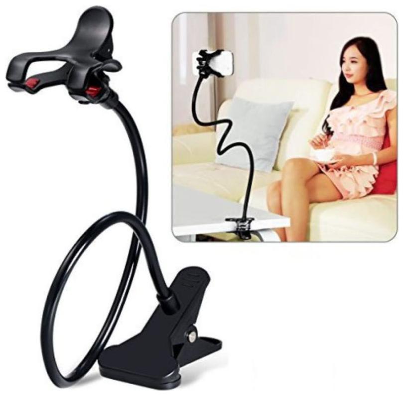 

360 Rotating Lazy Bed Desktop Car Stand Mount Long Arm Holder For Tablet Car Selfie Mount Bracket Cell Phone Mobile Holder (1Pc) Multicolor