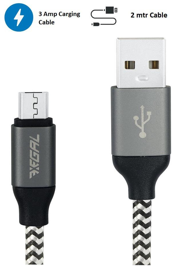 

Xegal Data Charging Micro USB Cable ( 2 mtr Grey )