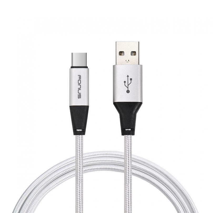 

6FT LONG BRAIDED USB TYPE-C CABLE WIRE SYNC USB-C DATA D1J for SMARTPHONES