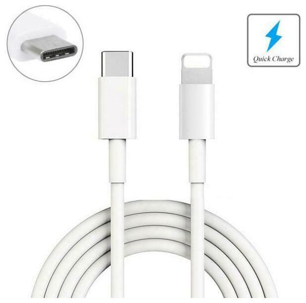 

6FT LONG TPE TYPE-C TO IPHONE CABLE WHITE SYNC USB WIRE J7W for SMARTPHONES