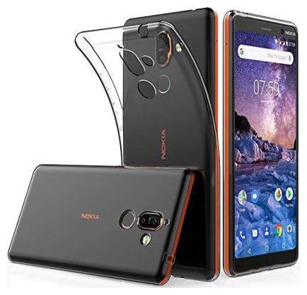 91 AVILOOK CASES Nokia Transparent Back Cover for Mobile Nokia 7.1 Plus Transparent Back Cover High Quality Transparent Full Protection , Grip Cas