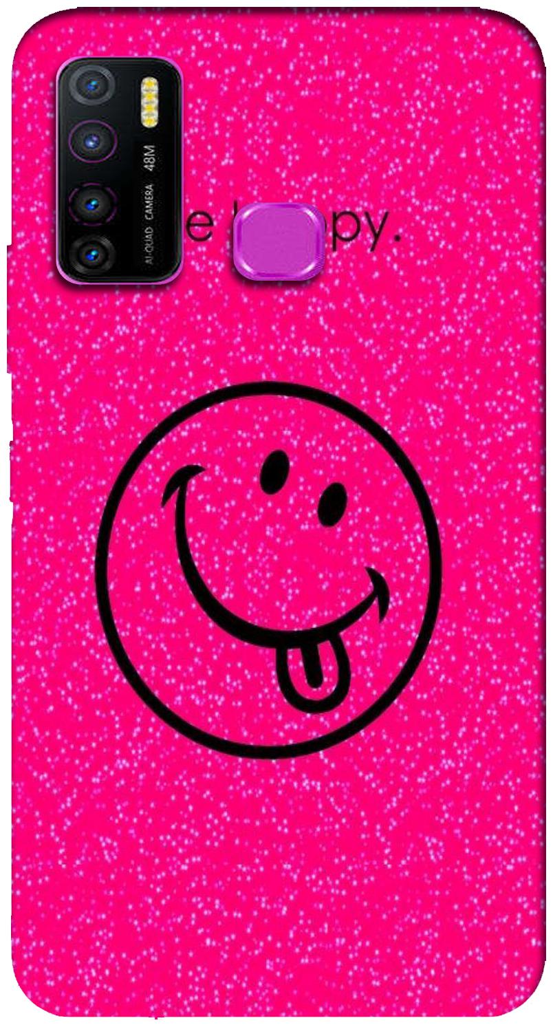 

A M BROTHERS Be Happy Cartoon Designer Multicolor Back Cover Printed Mobile Back Case And Cover For Infinix Hot 9