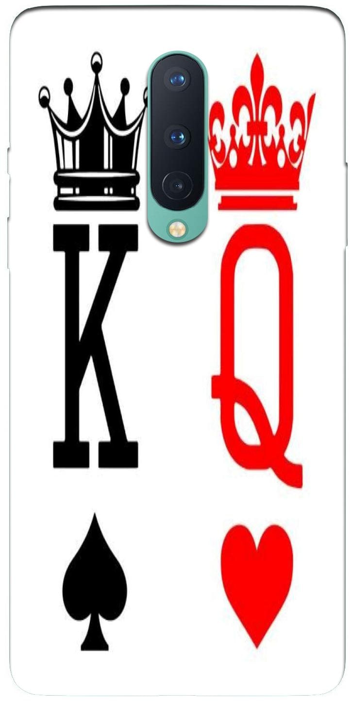 

A M BROTHERS king Queen Designer Multicolor Back Cover Printed Mobile Back Case And Cover For Oneplus 8