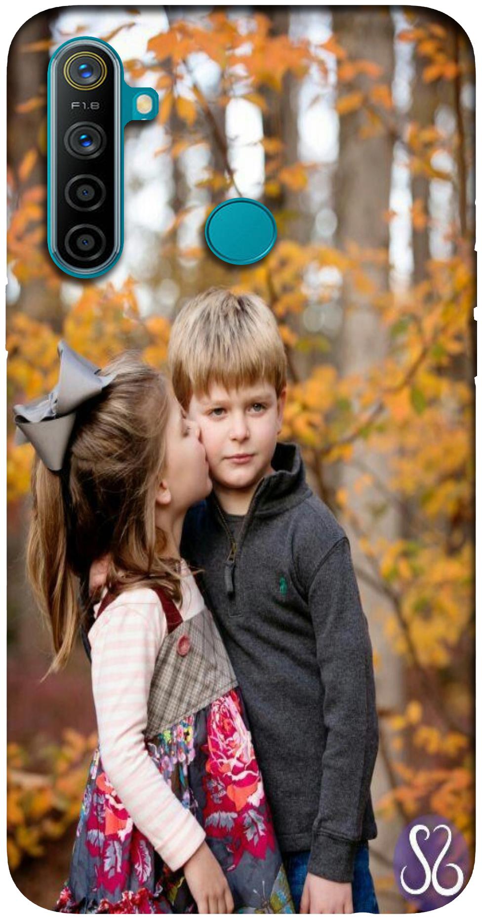 

A M BROTHERS Back Cover For Realme 5i Brown