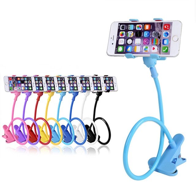 

AAR BEE WORLD Long Arms Mobile Phone Holder for Car Desktop Table Stand Assorted