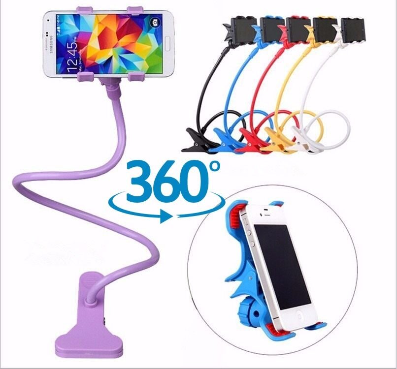 

AAR BEE WORLD Long Arms Mobile Phone Holder for Car Desktop Table Stand Assorted