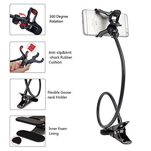 

AAR BEE WORLD Long Arms Mobile Phone Holder for Car Desktop Table Stand Assorted