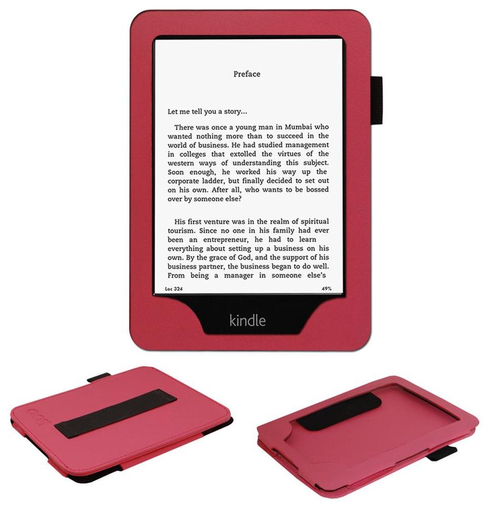 Acm Back Executive Leather Case for All New Kindle E Reader 6 Tablet Premium Cover Pink by Accessories Masters