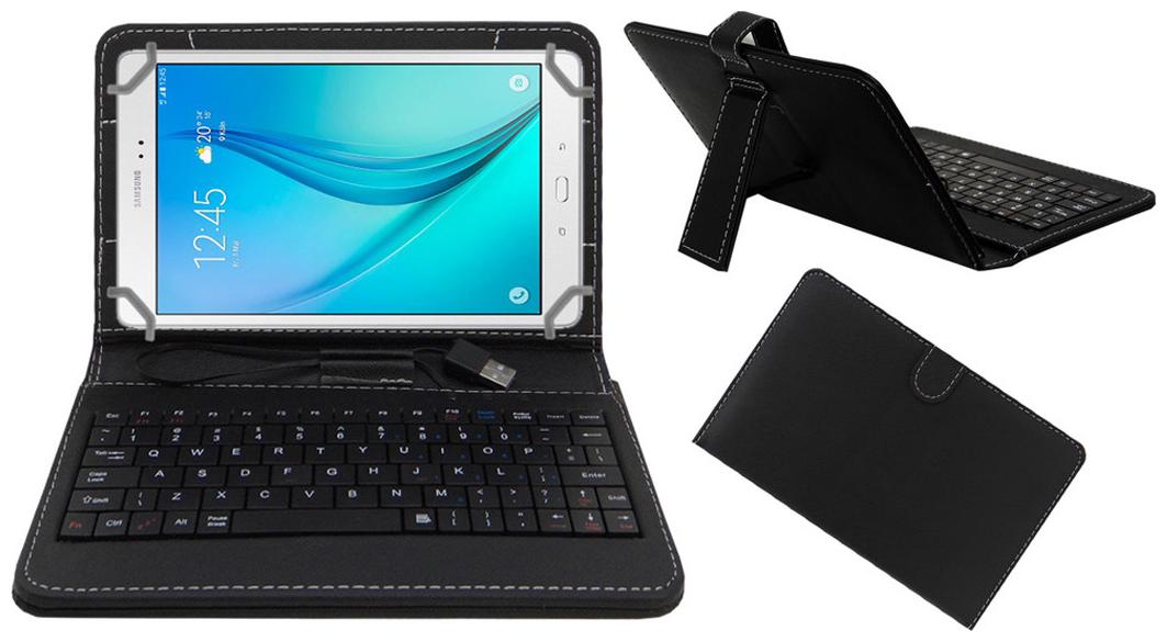 Acm Keyboard Case For Samsung Galaxy Tab A T355 Black With Free OTG Cabel
