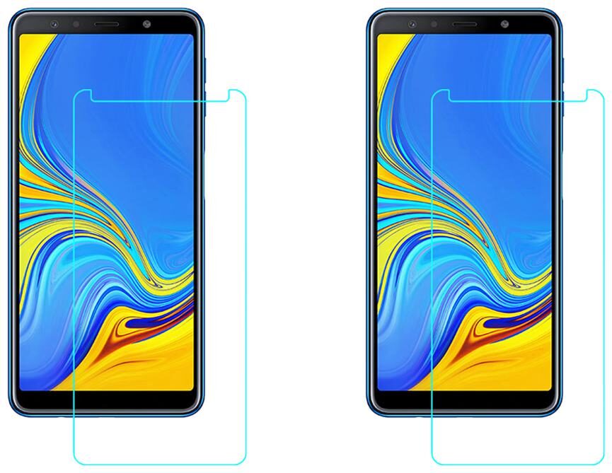 

Acm Pack of 2 Combo Tempered Glass Screenguard For Samsung Galaxy A7 2018