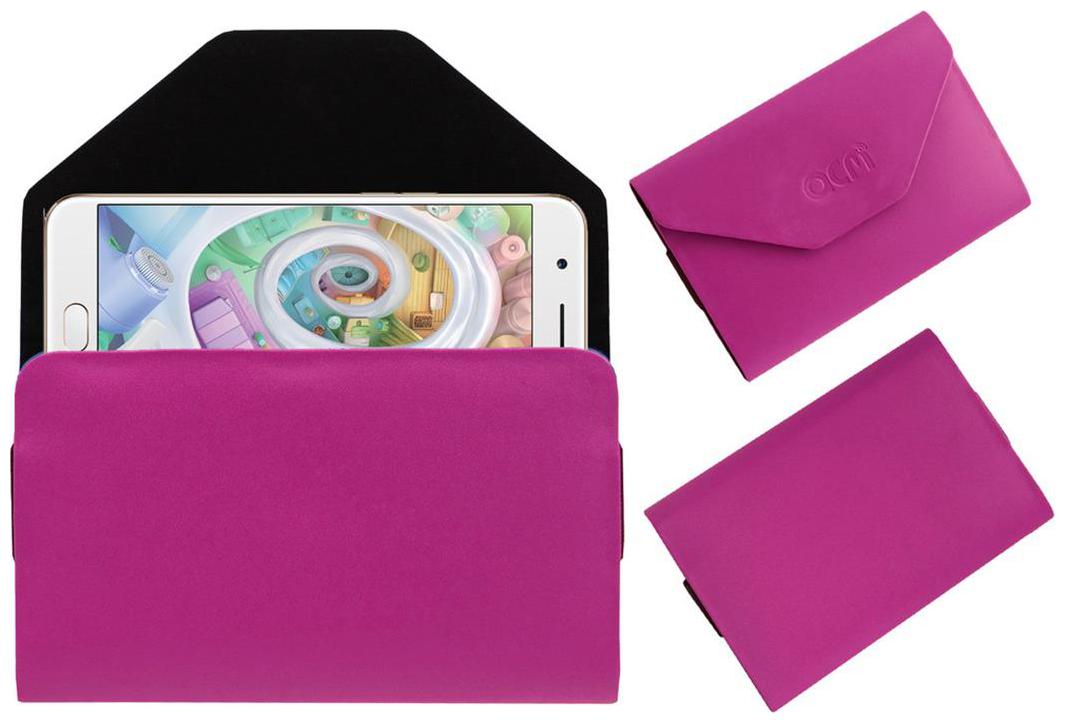 

Acm Premium Flip Flap Pouch Case For Oppo F1s Selfie Expert Leather Cover Pink