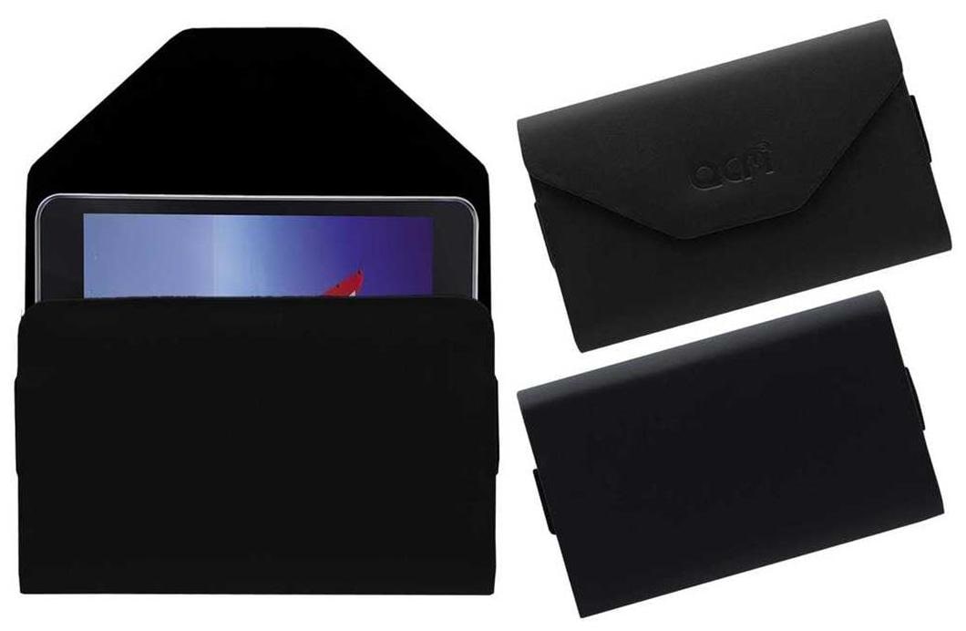 Acm Premium Pouch Case for Iball Slide Wings 4gp Tablet Flip Flap Cover Black by Accessories Masters