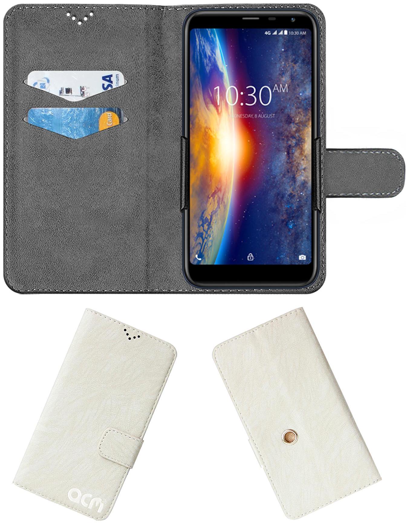 

ACM Faux Leather Flip Cover For Universal ( White )