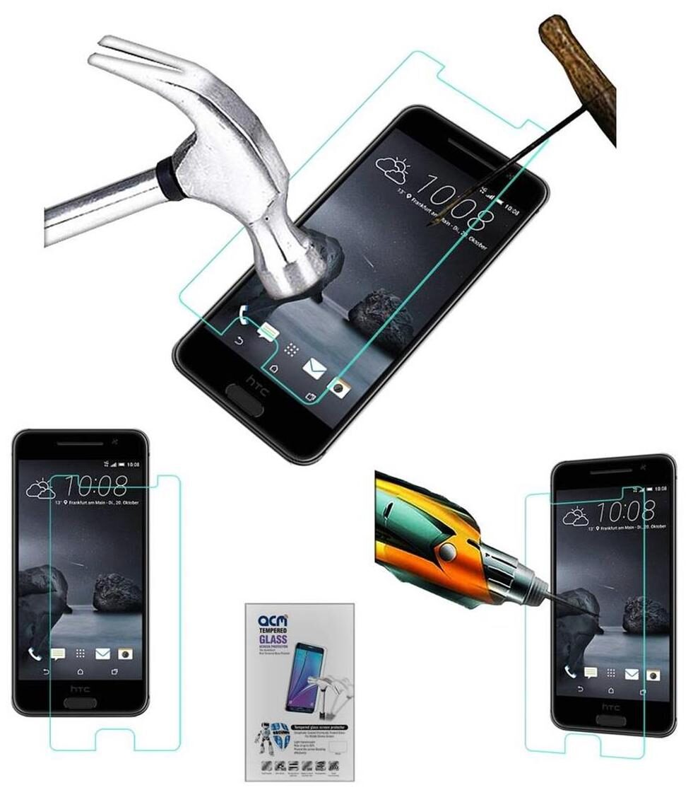 Acm Tempered Glass Screenguard for Htc One A9 Screen Guard Scratch Protector by Accessories Masters