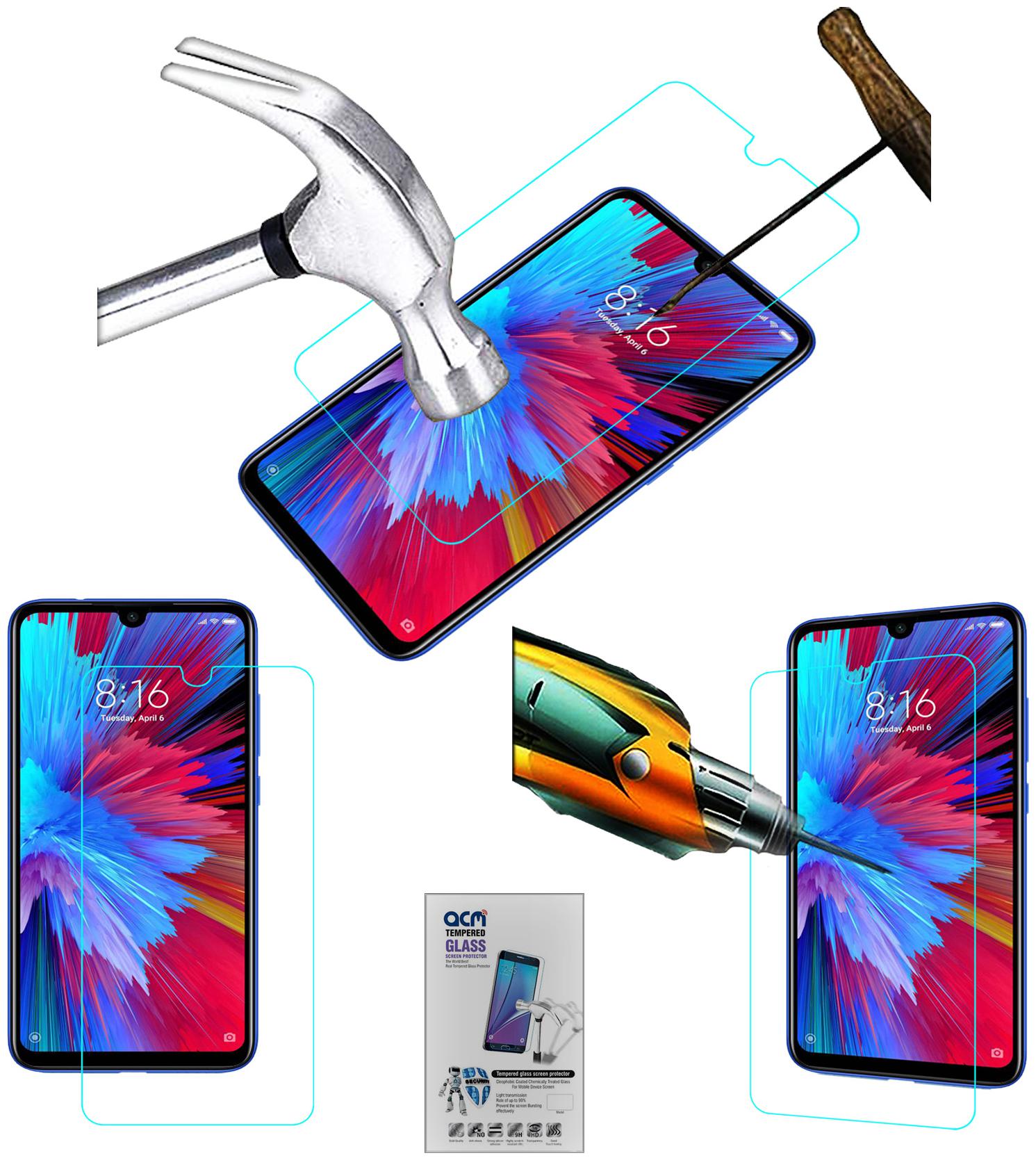 

Acm Tempered Glass Screenguard for Mi Redmi Note 7s Mobile Screen Guard Scratch Protector