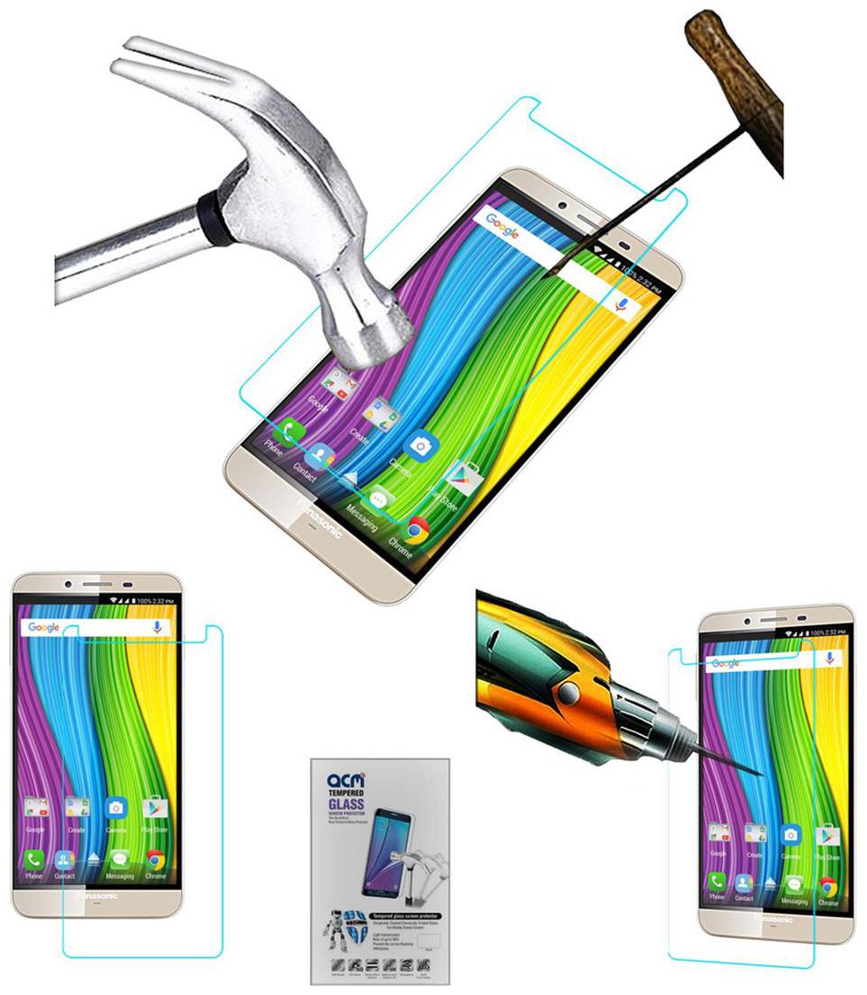 Acm Tempered Glass Screenguard for Panasonic Eluga Note Screen Guard Scratch Protector