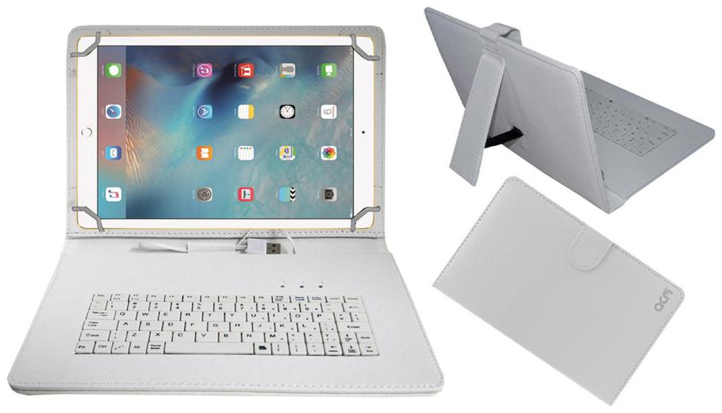 Acm Usb Keyboard Case For Apple Ipad Pro 9.7 Cover With Free Micro Usb Otg White
