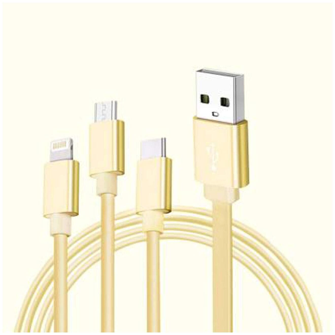 

Admobi Data Charging 3 in 1 (Lightning Micro USB Type-C) Cable ( 1 m Assorted )