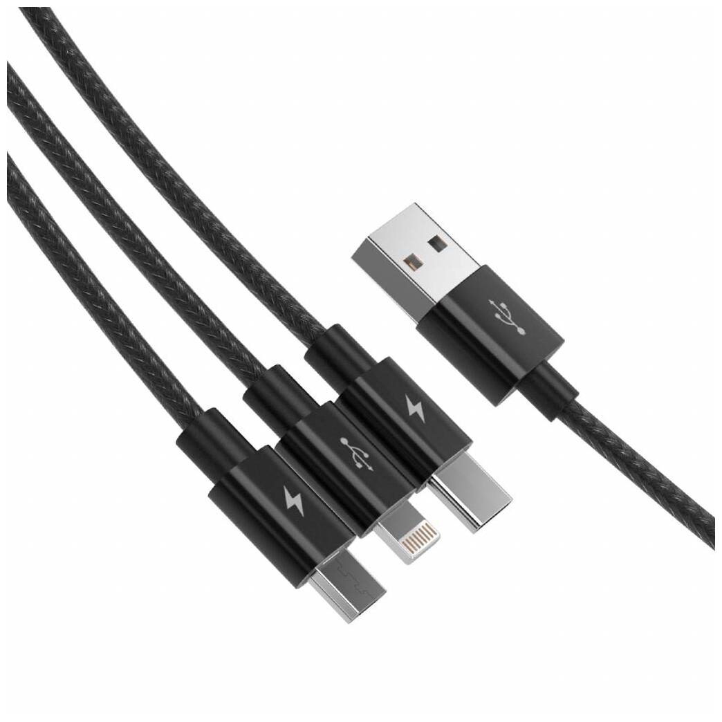 

Admobi Data Charging 3 in 1 (Lightning Micro USB Type-C) Cable ( 1 m Assorted )