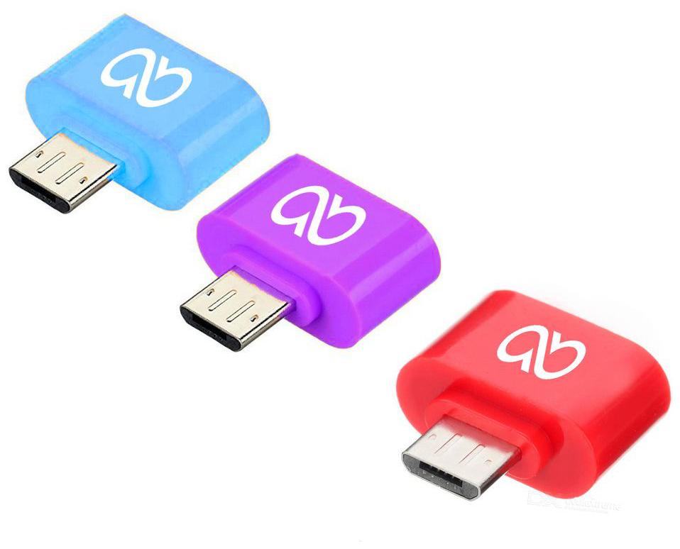 

Advent Basics Pack Of Three Stylish Little Adapter Micro USB OTG to USB 2 0 Adapter Compatible With Smartphones Tablets Mixcolor
