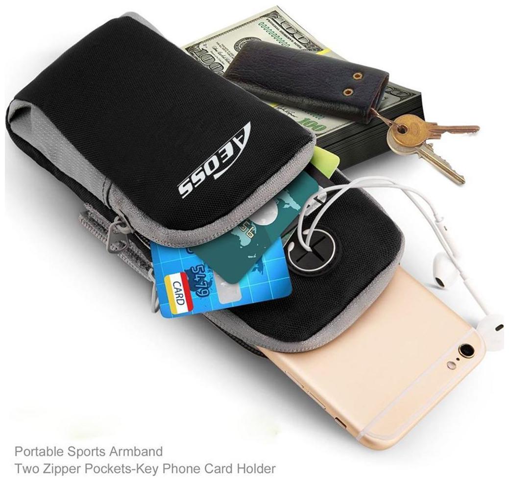 

Aeoss Waterproof Sport Armband Unisex Running Jogging Gym Arm Band Case Cover for Mobile iPhone 6s 6 Plus