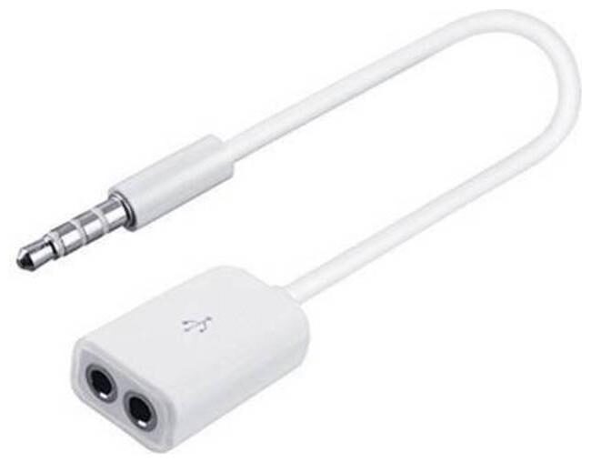 

AFRODIVE Headphone Splitter 3 5 mm Cable ( 0 1 m White )