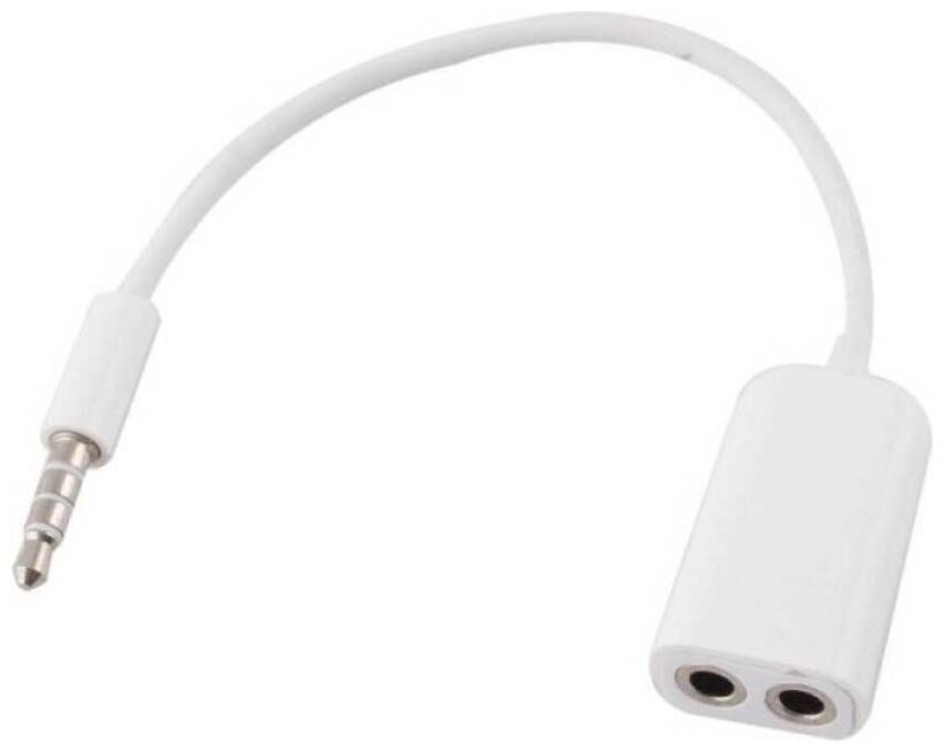 

AFRODIVE Headphone Splitter 3 5 mm Cable ( 0 1 m White )