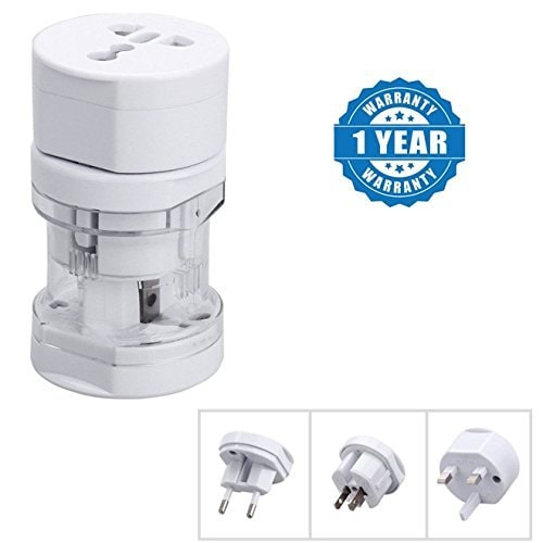 Captcha Universal Long Travel AU EU UK US International Worldwide Aio Adaptor White