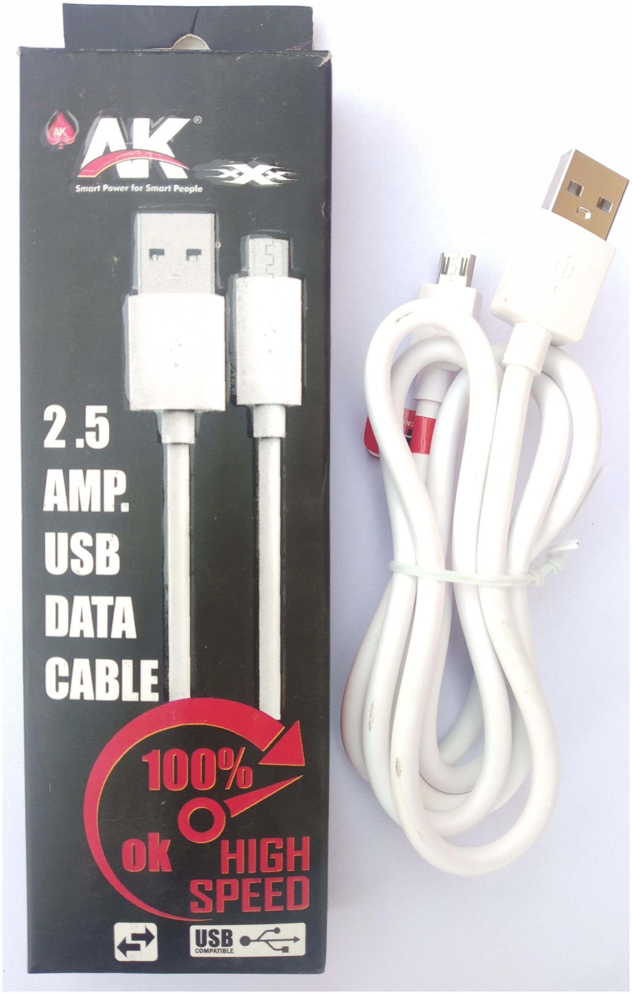 

PickMart Data Charging Micro USB Cable ( 1-1 5m White )
