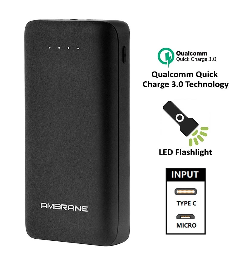 

Ambrane PP-30Pro 27000 mAh Power Bank - Black