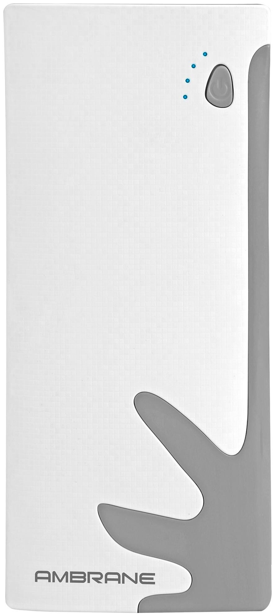 

Ambrane P-1122 10000 mAh Power Bank - White Grey