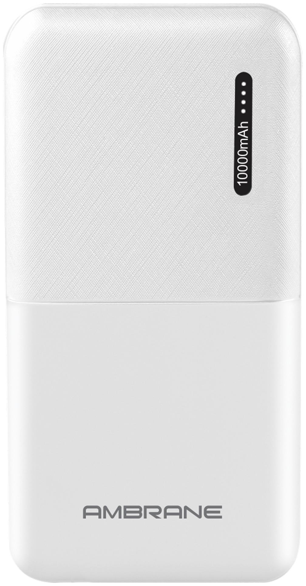 

Ambrane PP-111 10000 mAh Portable Power Bank - White