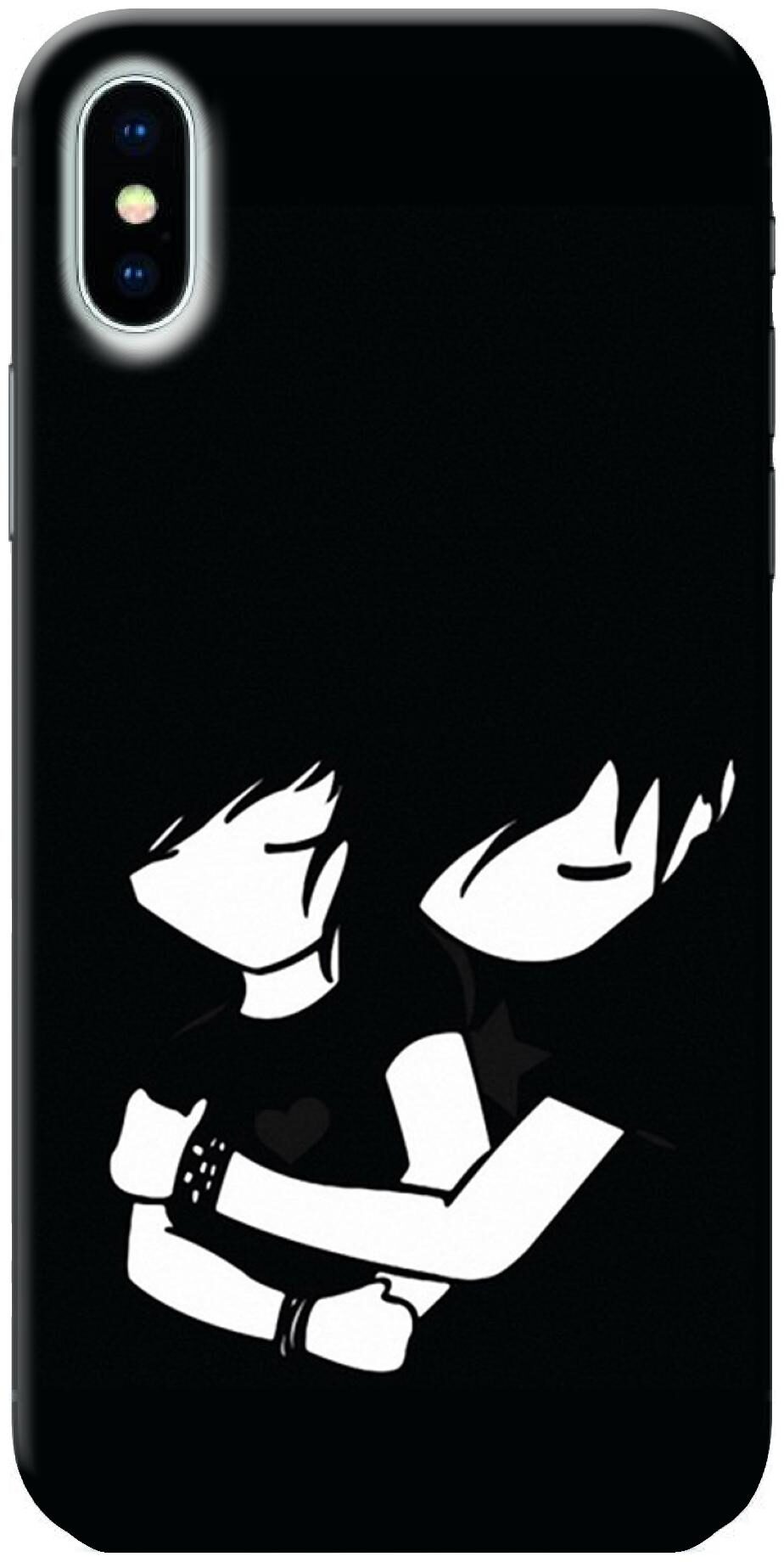 

BIGFAME Silicone Back Cover For Apple iPhone XS ( Multi )