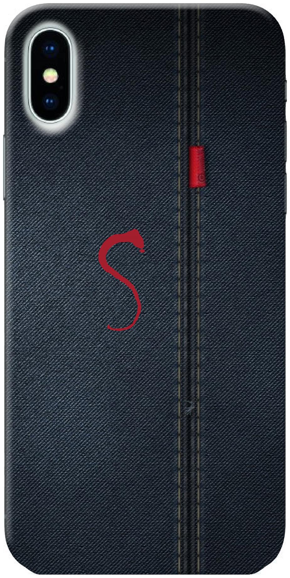 

BIGFAME Silicone Back Cover For Apple iPhone XS ( Multi )