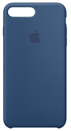 Apple Iphone 7 Plus Soft Case Back Cover In Dark Blue Silicone Rubber