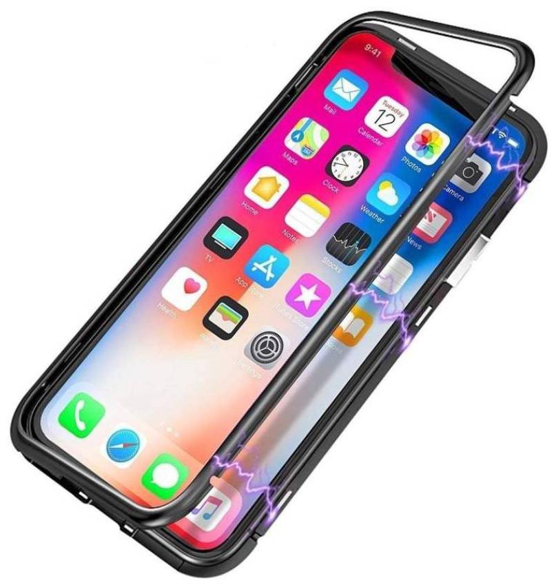 CREATIVO Glass Metal Back Cover For Apple iPhone 6 Plus Apple iPhone 6s Plus Black by Eco Zone