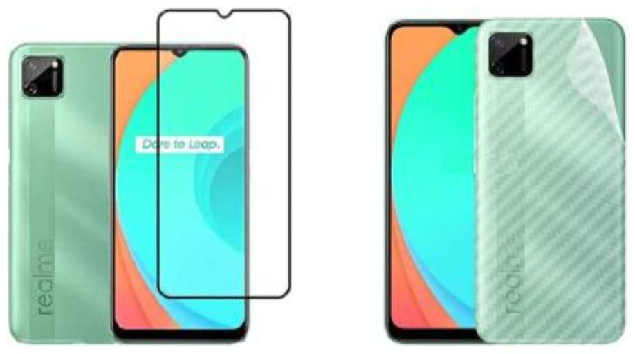 

APYLOOK Combo Tempered Glass Skin for Realme C15