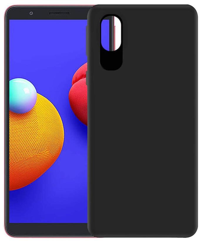 

APYLOOK Silicone Soft Back Cover For Samsung Galaxy M01 ( Black )