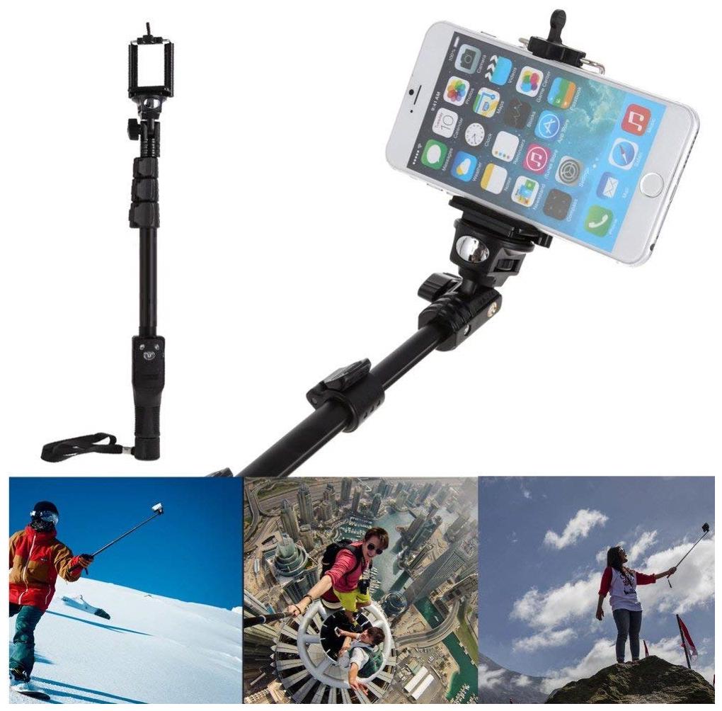

ARHUB Selfie Stick with remote Black Color