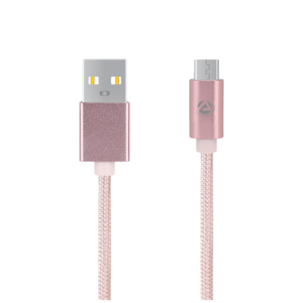 

ARU Data Charging Micro USB Cable ( 1 mtr Pink )