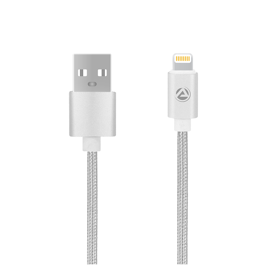 

ARU Data Charging 8 Pin (Lightning) Cable ( 1 mtr Silver )