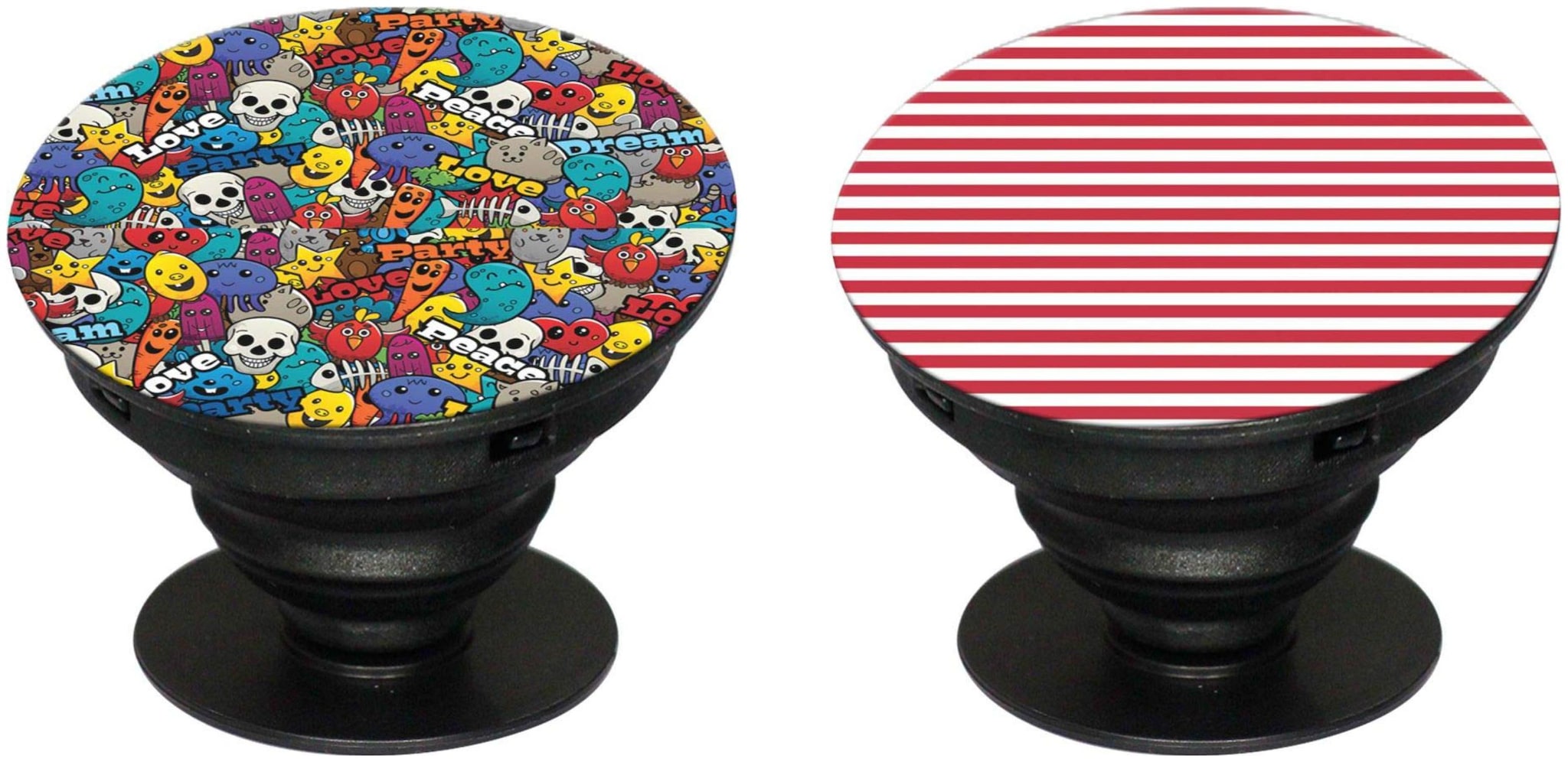 

Aryshaa Pop Socket Mobile Holder For All Mobile Tablet devices Assorted Colours Design (Pack of 2)