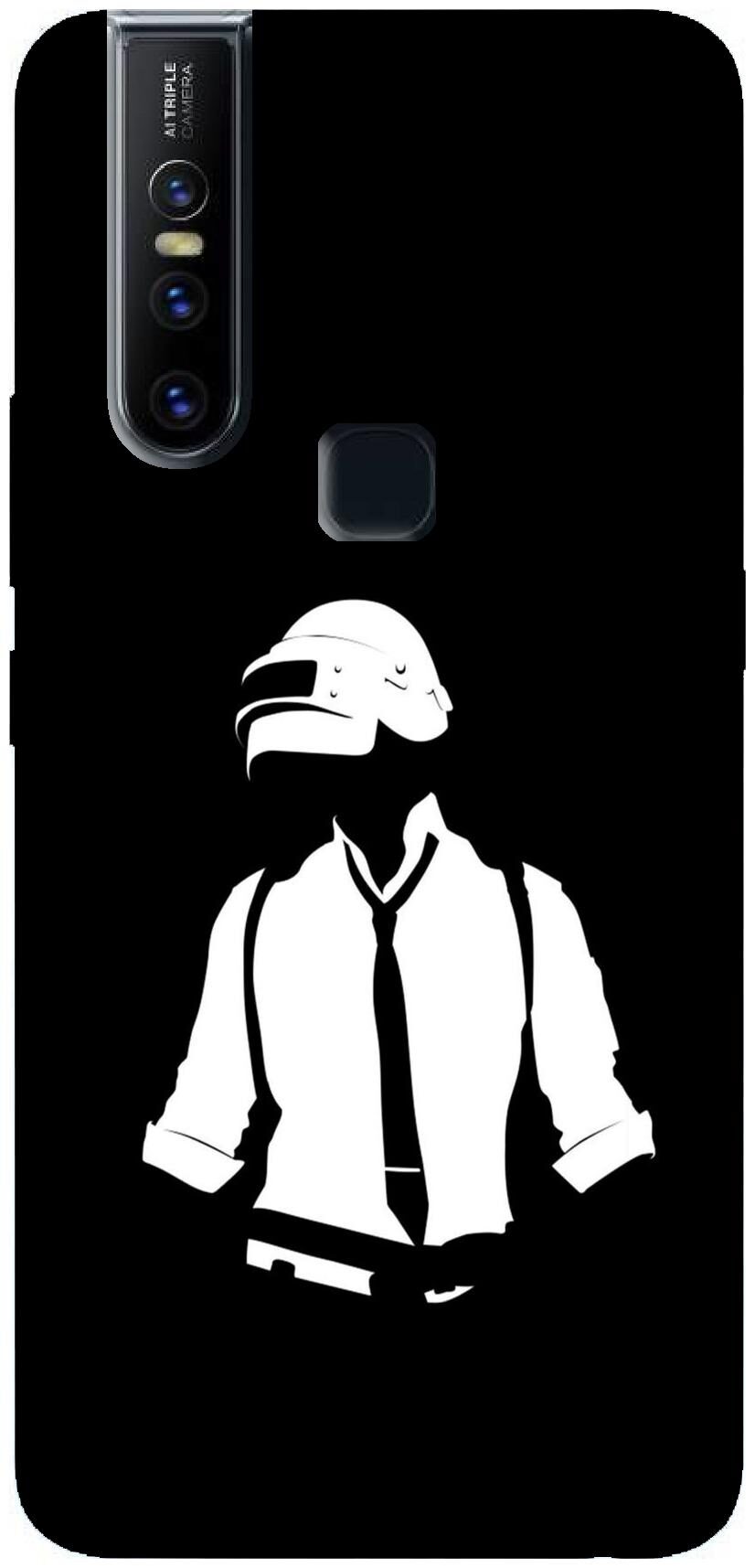 

AVILOOK Silicone Back Cover For Vivo V15 ( Black White )